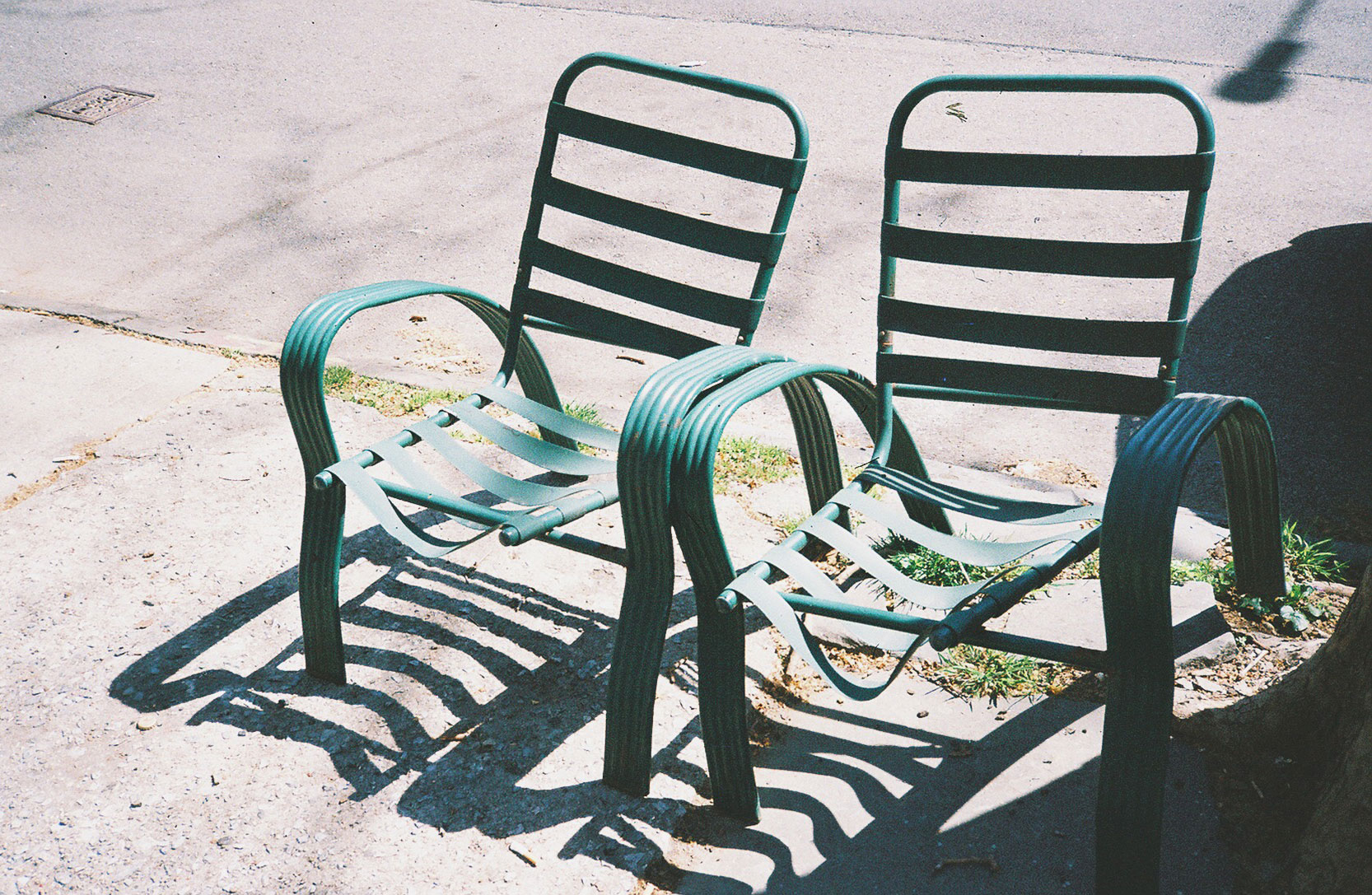 Chair pair in Williamsburg, Brooklyn