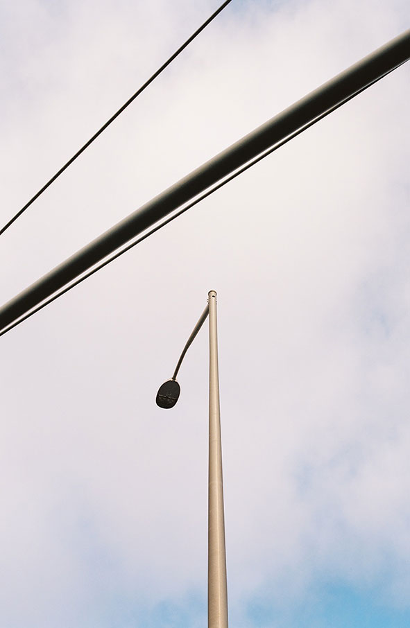 Light poles in Brooklyn, New York
