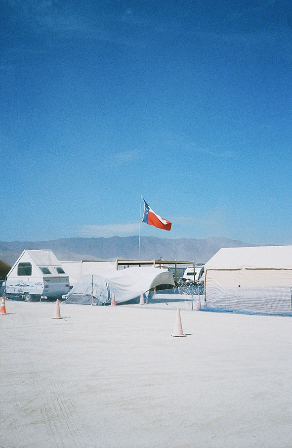Texas Flag at Burning Man, Black Rock City
